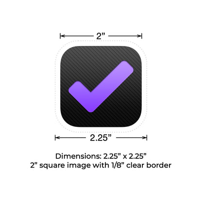 OmniFocus 4 App Icon Sticker